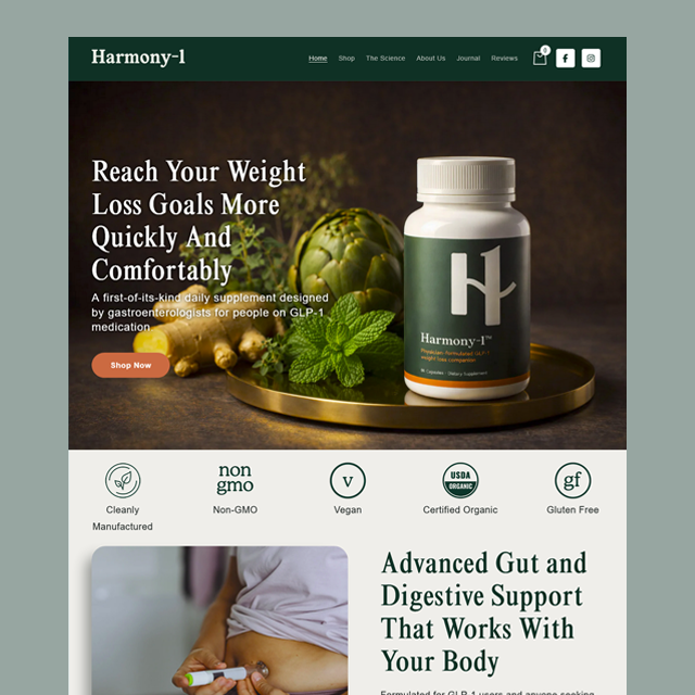 Harmony-1 | Natural Relief for GLP-1 Medication Side Effects